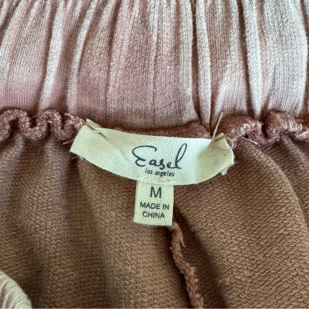 easel Dusty Rose Embroidered Track Pants - Picture 7 of 7